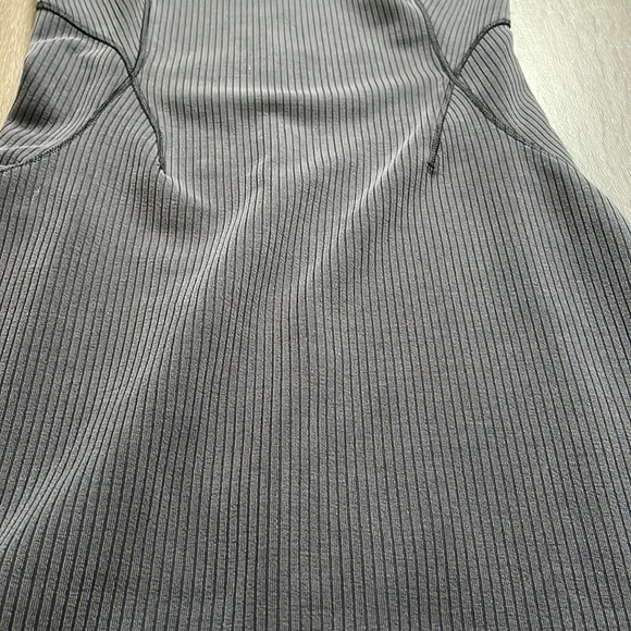 Lululemon athletica Ribbed Softstreme Slim-Fit Tank Dress color black - Picture 6 of 7
